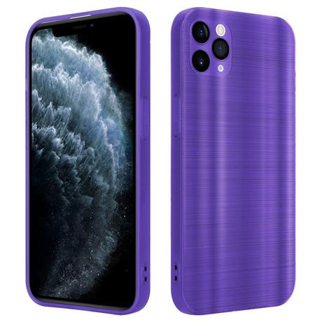 Cadorabo  Housse compatible avec Apple iPhone 11 PRO MAX - Coque de protection en silicone TPU flexible au design brossé 