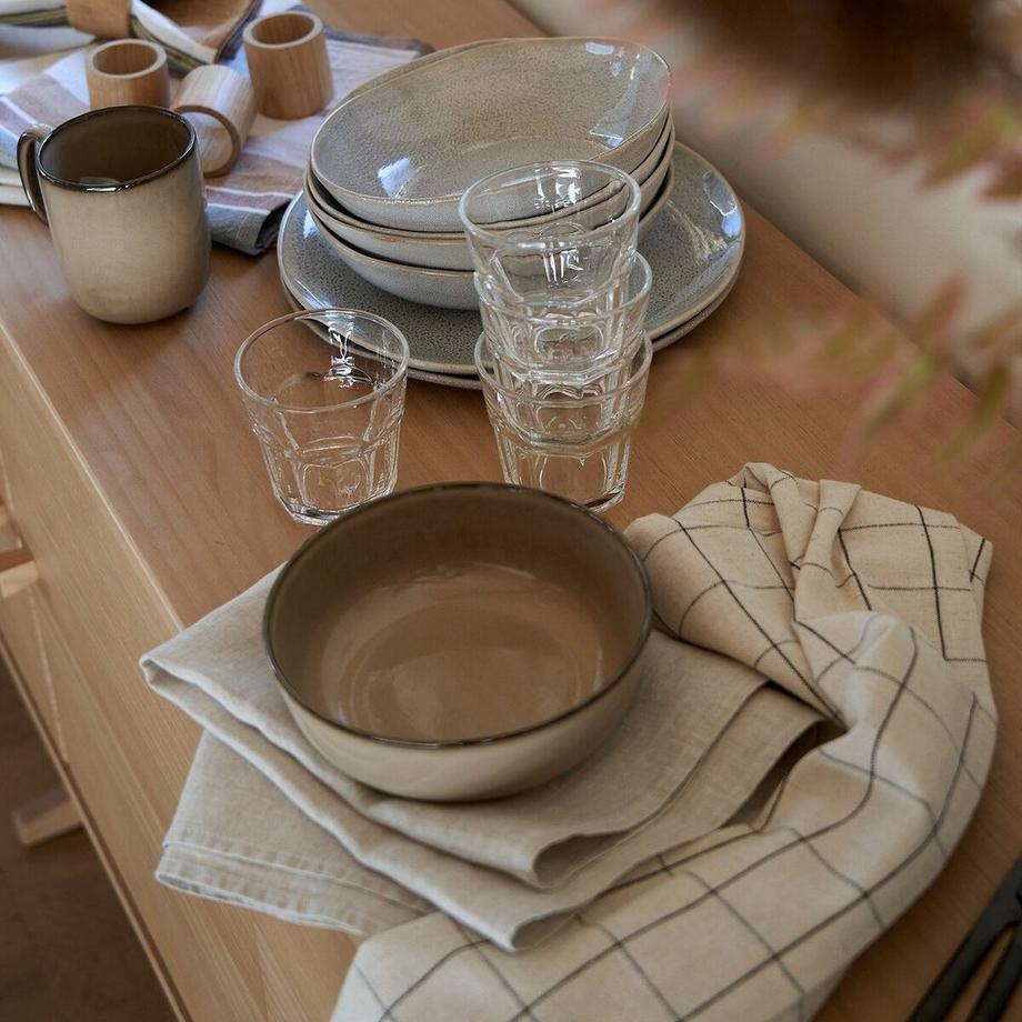 La Redoute Intérieurs  6er-Set Gläser Faceta mit Facettenschliff 