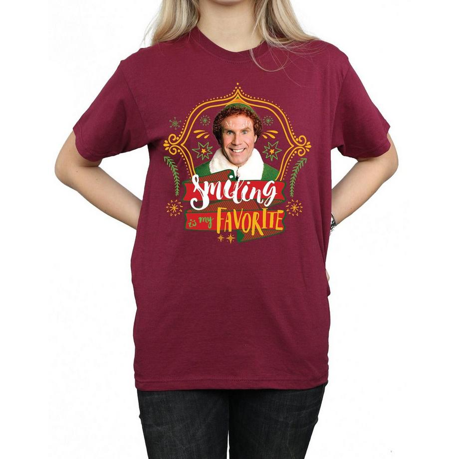 Elf Smiling Is My Favorite T-Shirt  