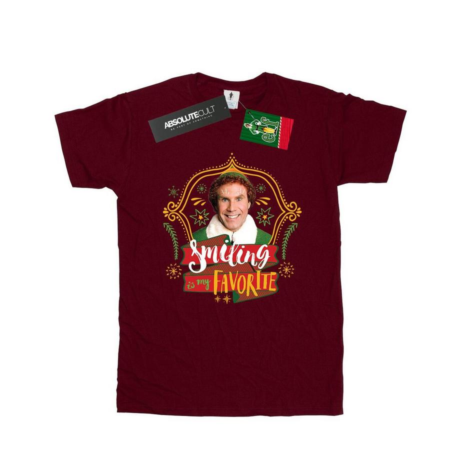 Elf Smiling Is My Favorite T-Shirt  