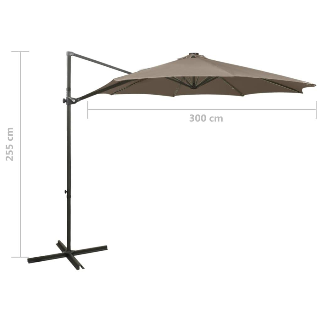 VidaXL Parasol de jardin en porte-à-faux  