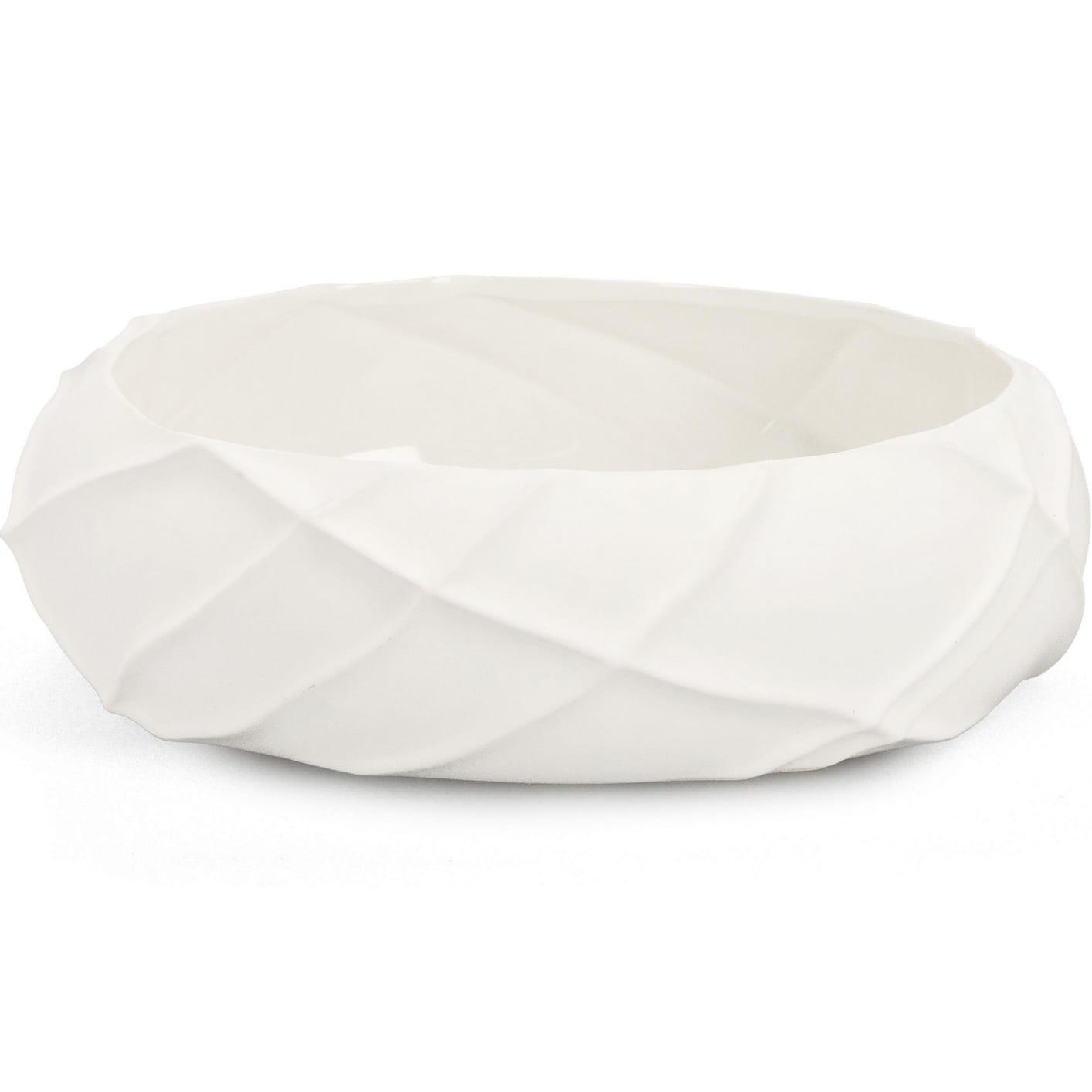 Image of Deko Schale Ridged weiss rund 32 Deko Schale Ridged weiss rund 32