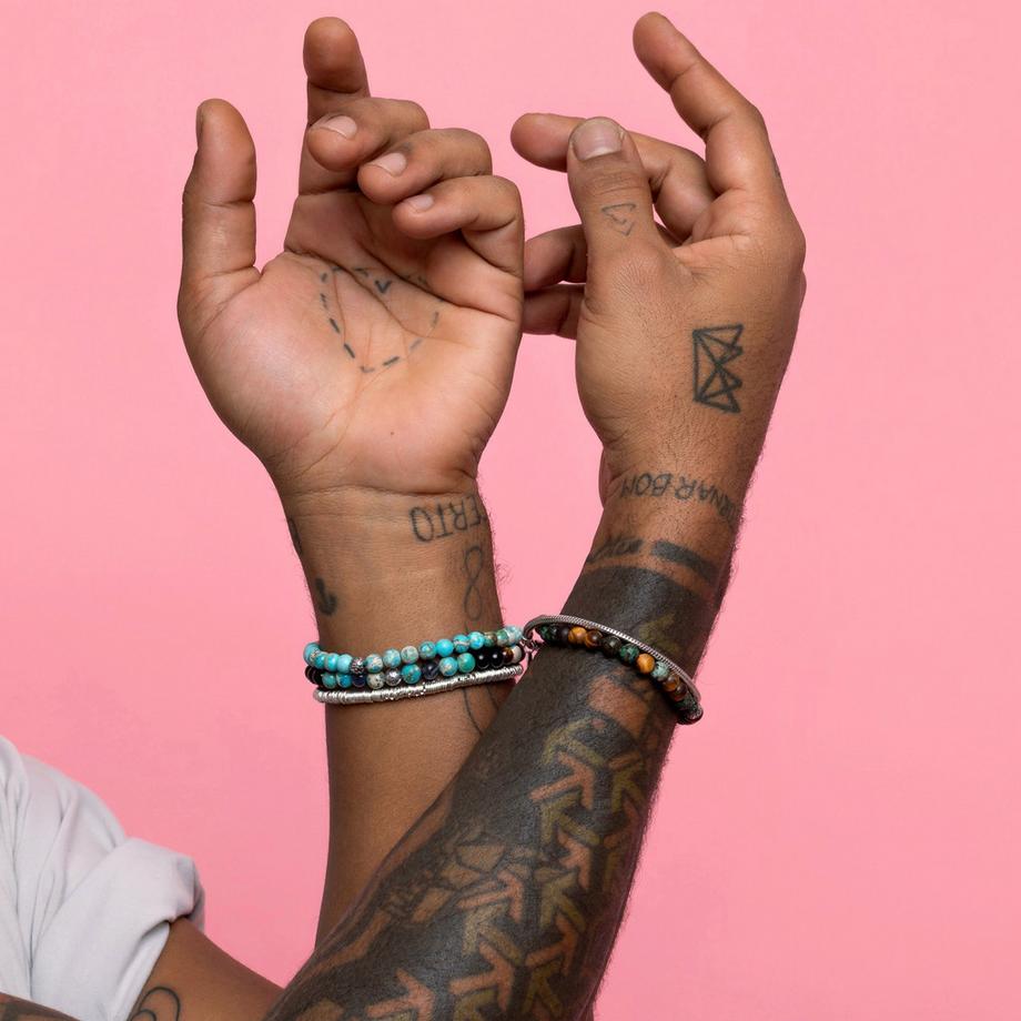 Balibay  Kiyan  Armband mit Steinen und Silber 