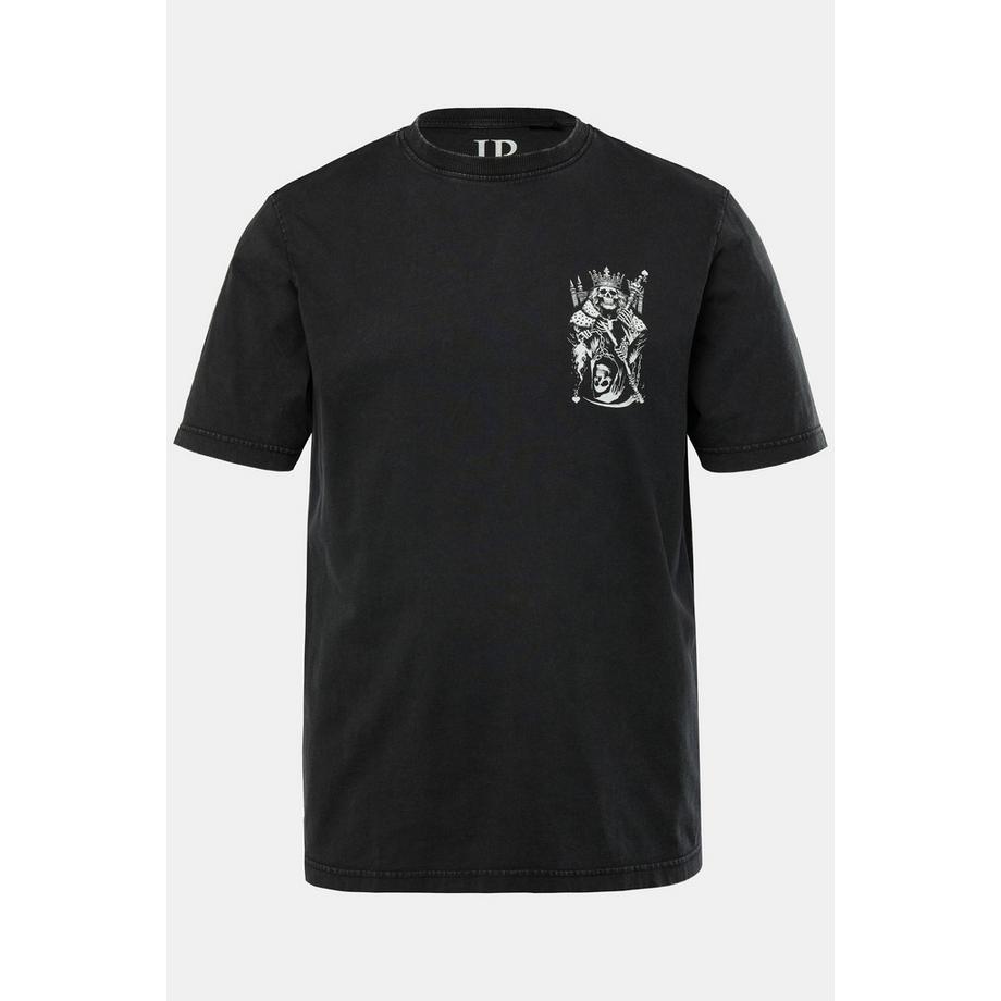 JP1880 T-Shirt Maniche Corte Stile Vintage con Stampa sul Petto  