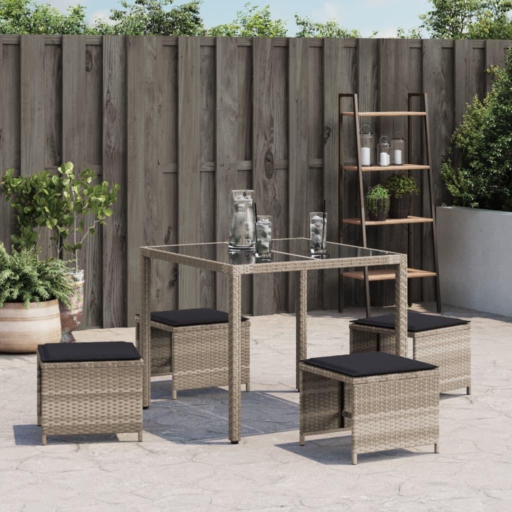 VidaXL  Tabouret de jardin rotin synthétique 