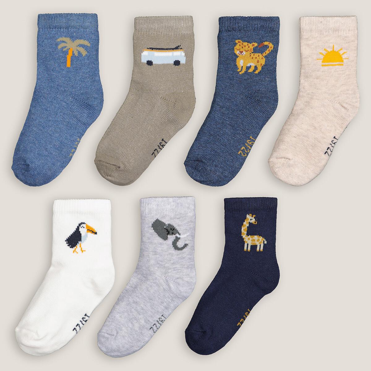 Image of 7 Paar Socken Mit Motiv Unisex Multicolor 15-18