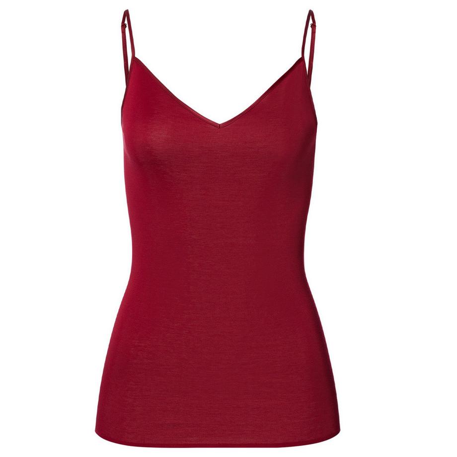 HANRO Cotton Seamless tops à bretelles spaghetti  