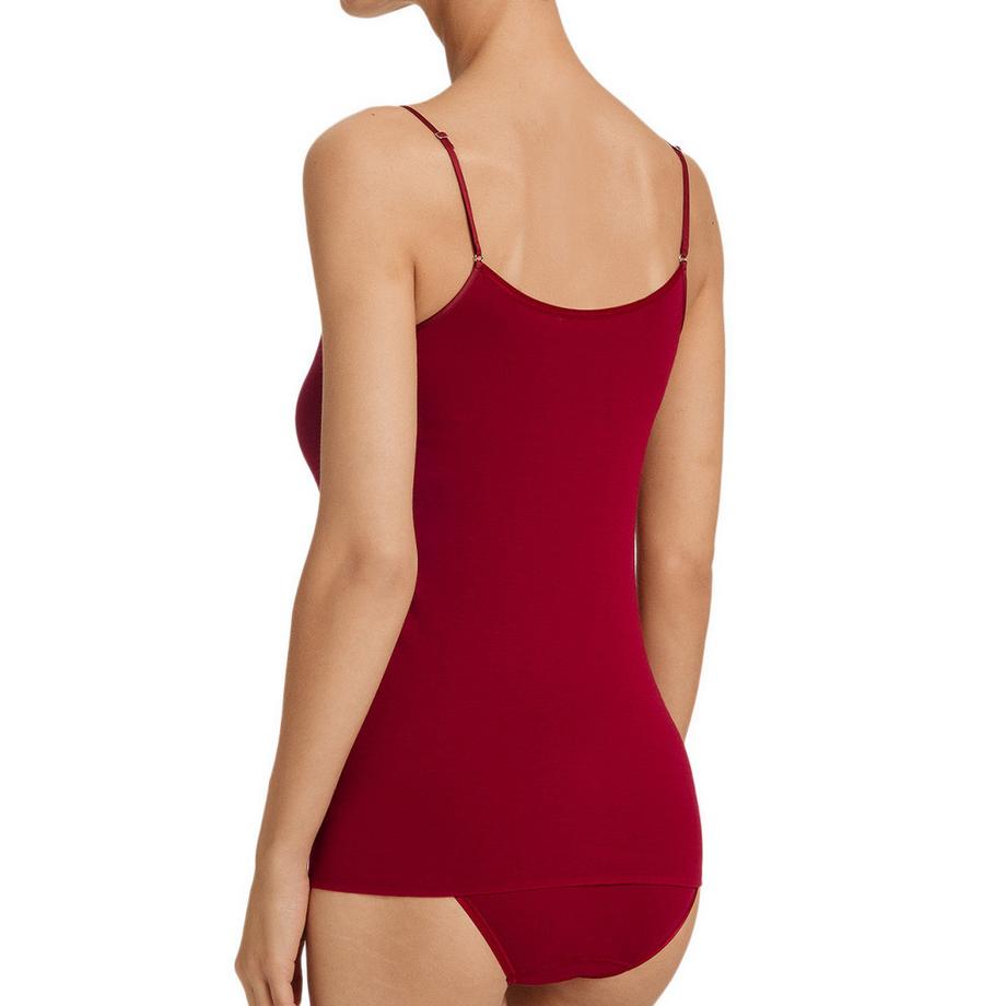 HANRO Cotton Seamless tops à bretelles spaghetti  