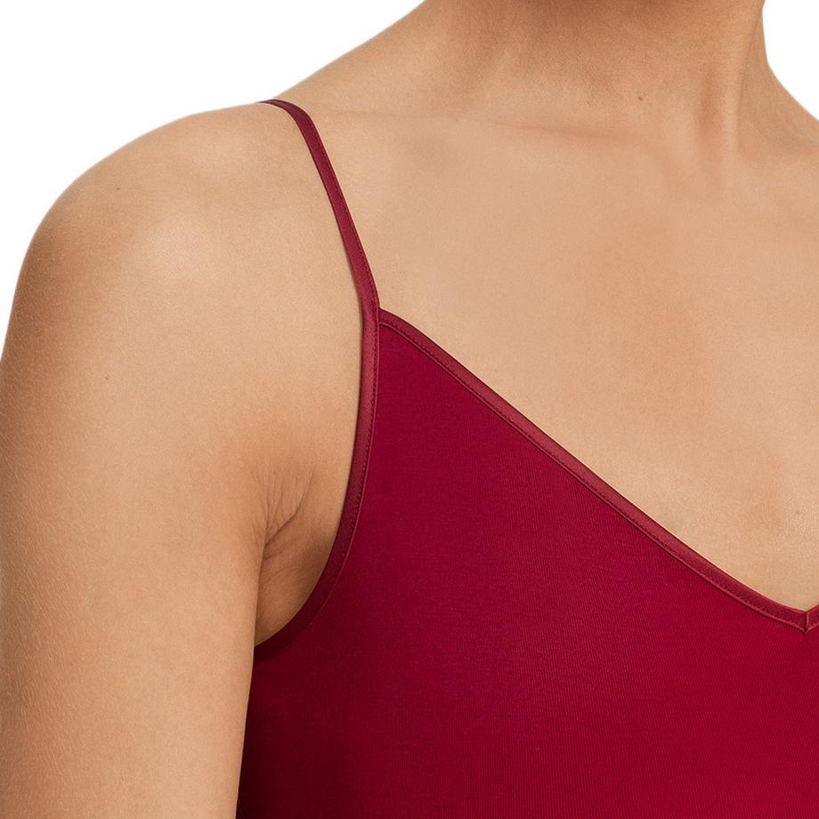 HANRO Cotton Seamless tops à bretelles spaghetti  