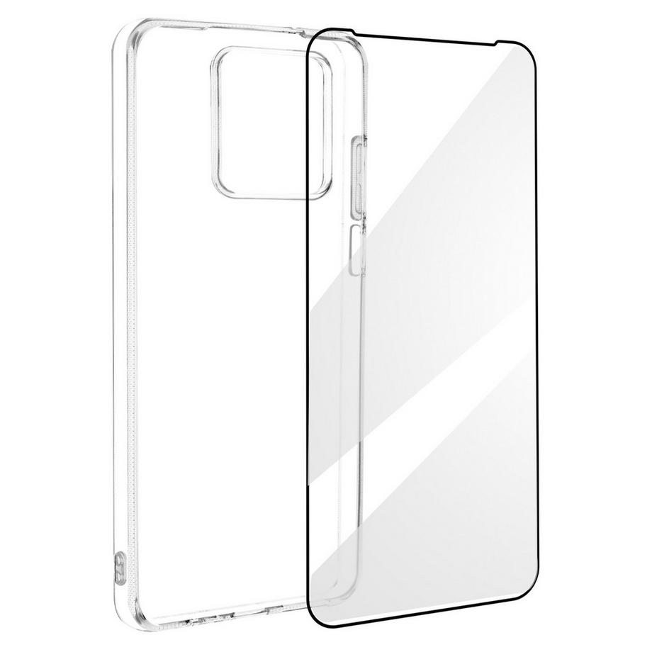 Cover + vetrino 9H Motorola Moto G84