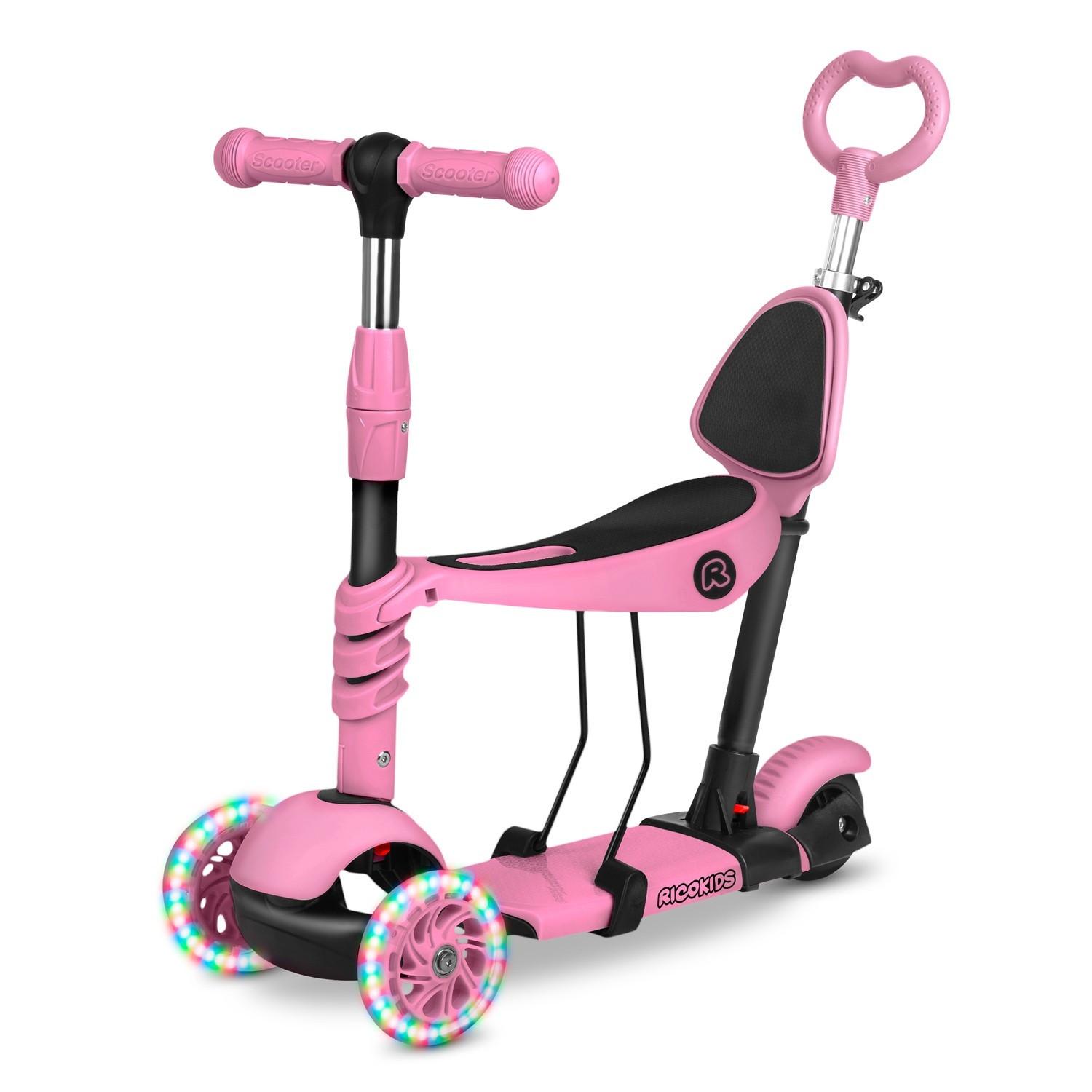 B2X  Dreiradroller Ricokids Todi - Rosa 