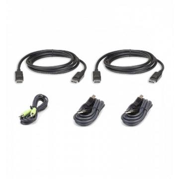 2L-7D03UDPX5 USB DP Dual Display Secure KVM Kabel Set 3M