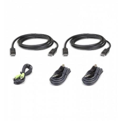 ATEN  2L-7D03UDPX5 USB DP Dual Display Secure KVM Kabel Set 3M 