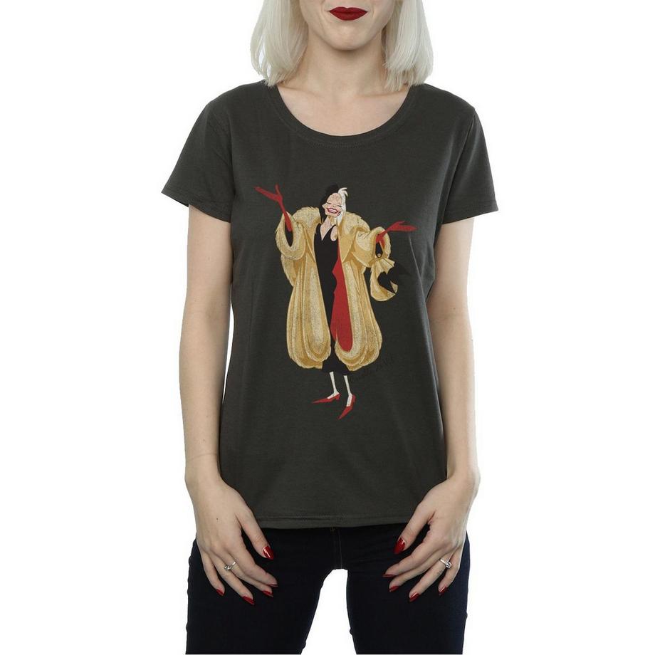 Disney Cruella De Vil Gold Coat T-Shirt  