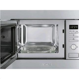SMEG FMI017X - Universale Einbau-Mikrowelle mit Grill, 700 W  