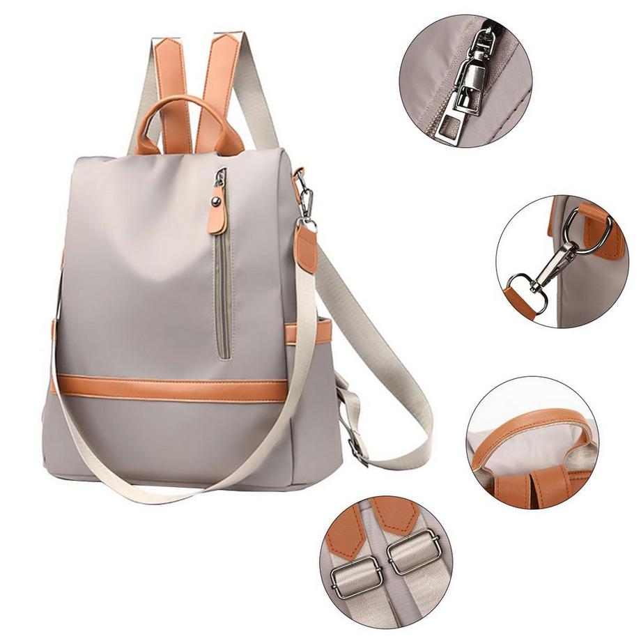 Only-bags.store Petit sac à dos antivol pour ville école travail voyages  