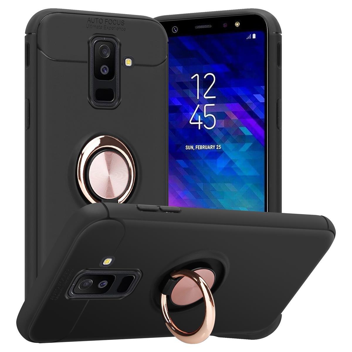 Image of Hülle für Samsung Galaxy A6 PLUS 2018 Fokus Ring TPU Silikon