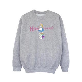 Disney  Sweat ALICE IN WONDERLAND HOW CURIOUS 