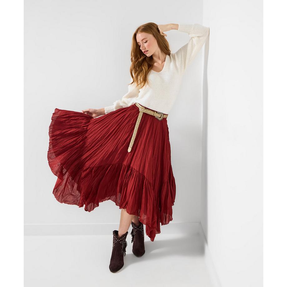 Joe Browns Lagen Maxirock mit Zipfelsaum  