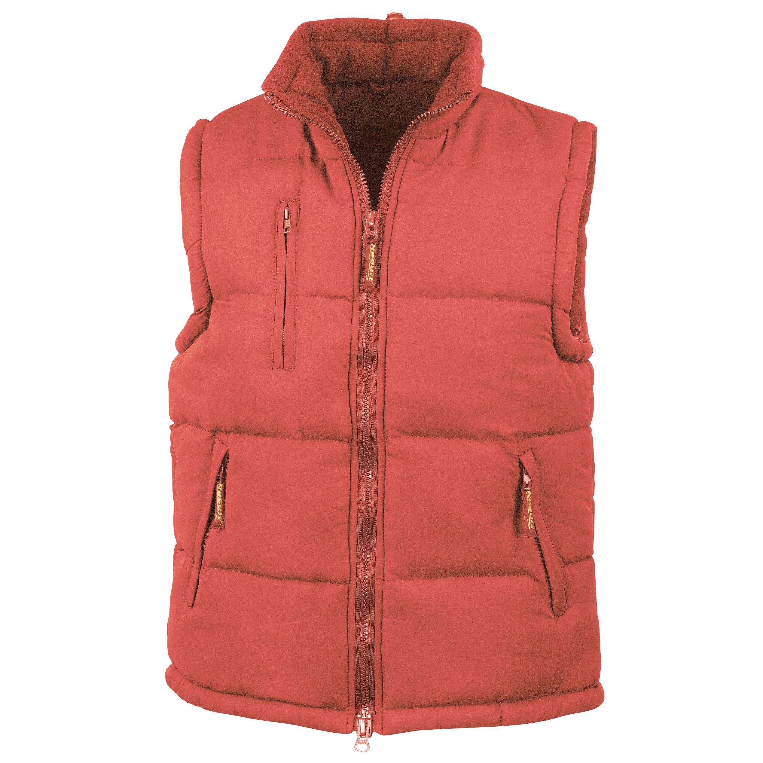 Image of Bodywarmer Steppweste, Wasserabweisend, Winddicht Herren Rot Bunt M
