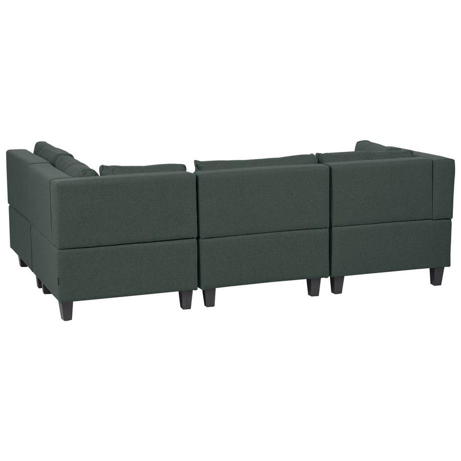 Beliani Canapé d'angle en Tissu  UNSTAD  