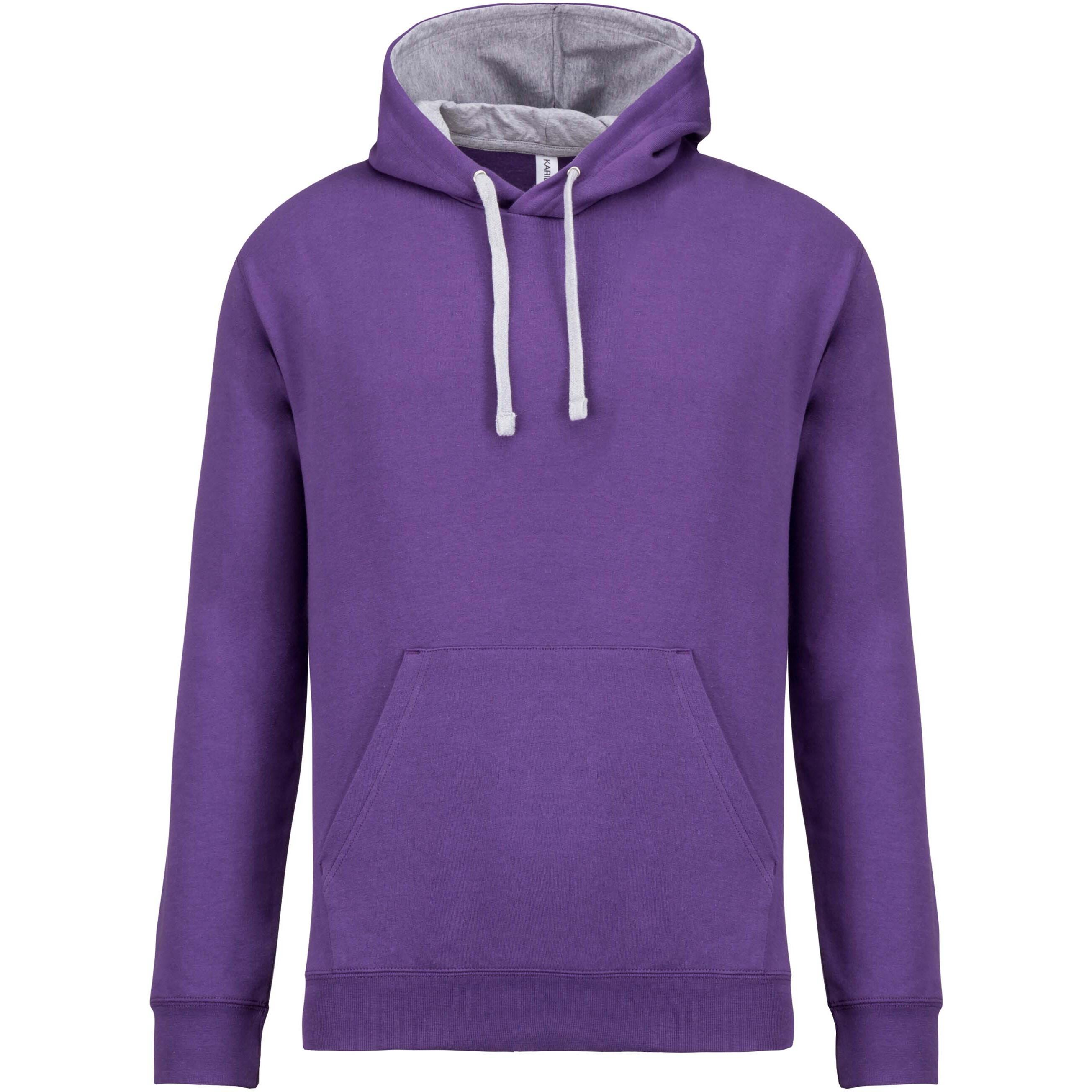 Kariban  sweatshirt à capuche contrastée 