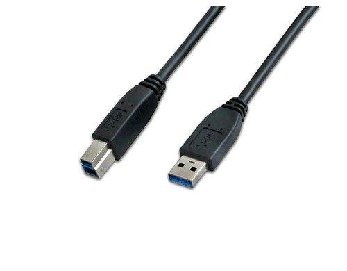 Image of USB 3.0 A-B MM 1.8 SW USB Kabel 1,8 m USB 3.2 Gen 1 (3.1 Gen 1) USB A USB B Schwarz