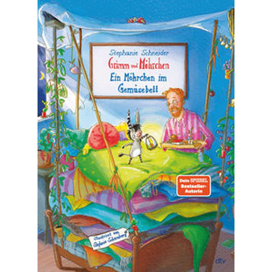 Grimm und Möhrchen - Ein Möhrchen im Gemüsebett Schneider, Stephanie; Scharnberg, Stefanie (Illustrationen) Couverture rigide 