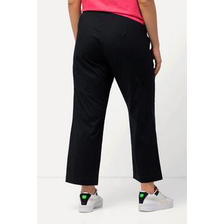 Ulla Popken  Pantaloni chino a 7/8 modello Ruby con taglio della gamba dritto e ampio e cintura elastica 