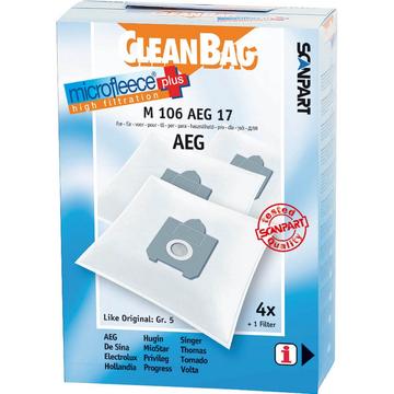 CLEANBAG Microfleece+ Staubbeutel AEG Gr.5 4+1