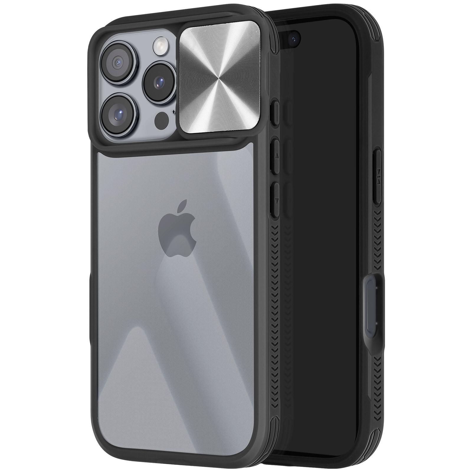 Avizar  Cover iPhone 16 Pro Max bordo nero 