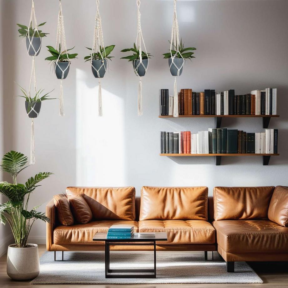 Intirilife Intirilife 5x Makramee Blumenampel mit Aufhängung  