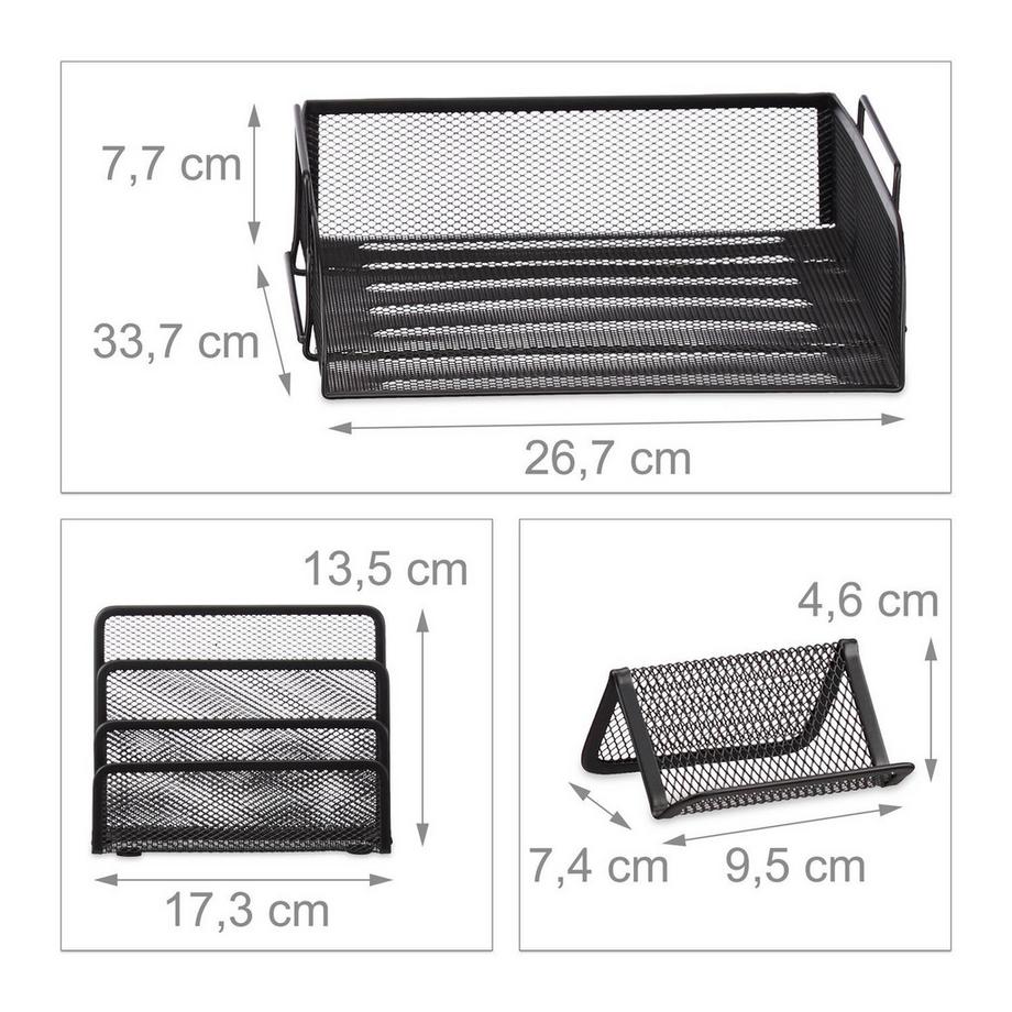 B2X Ensemble de rangement de bureau, 7 pièces  