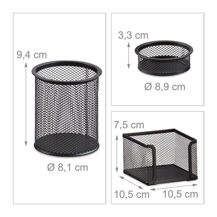B2X Ensemble de rangement de bureau, 7 pièces  