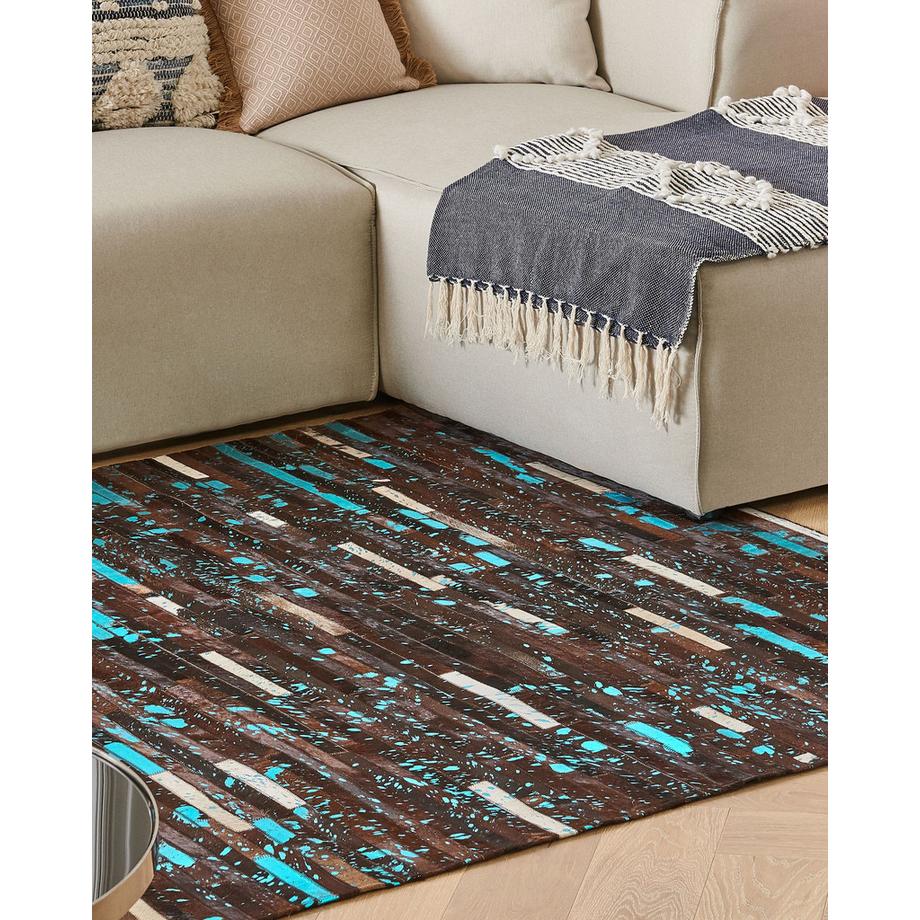 Beliani Tapis en Peau de vache  KISIR  