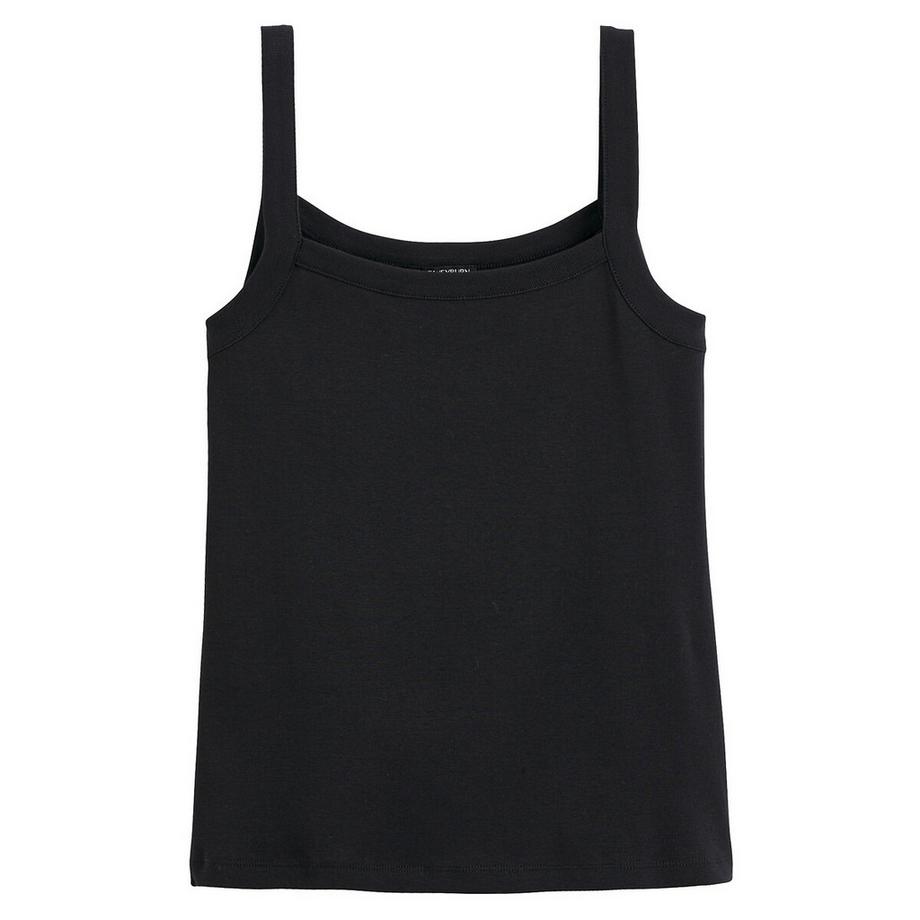 La Redoute Collections Top a costine senza maniche scollo rotondo  