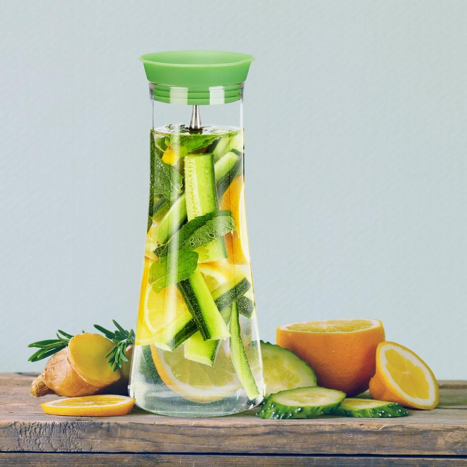 B2X  Carafe cylindrique en verre 1 l 