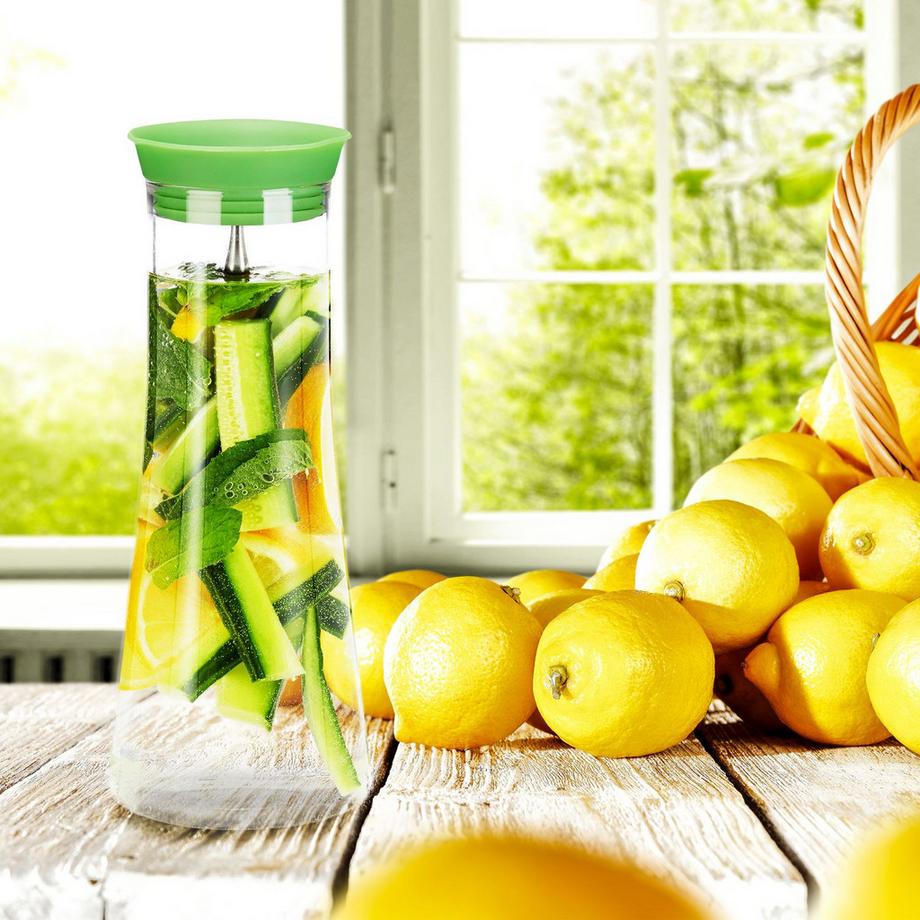 B2X  Carafe cylindrique en verre 1 l 