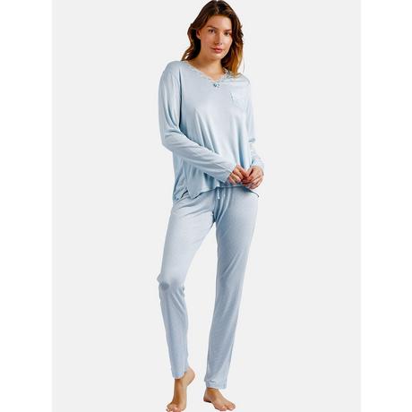 Admas  Pyjama Hausanzug Hose und Oberteil Soft Secret 