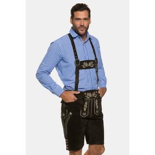 JP1880  Lederhosen in tradizionale stile Tracht in pelle vera con ricami 