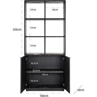 mutoni Libreria Blackbone ottone nero  