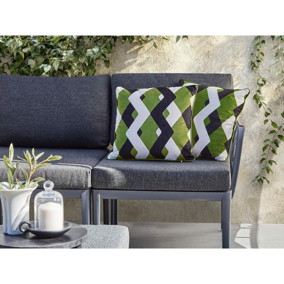 Beliani Gartenkissen 2er Set aus Polyester Modern SWAY  