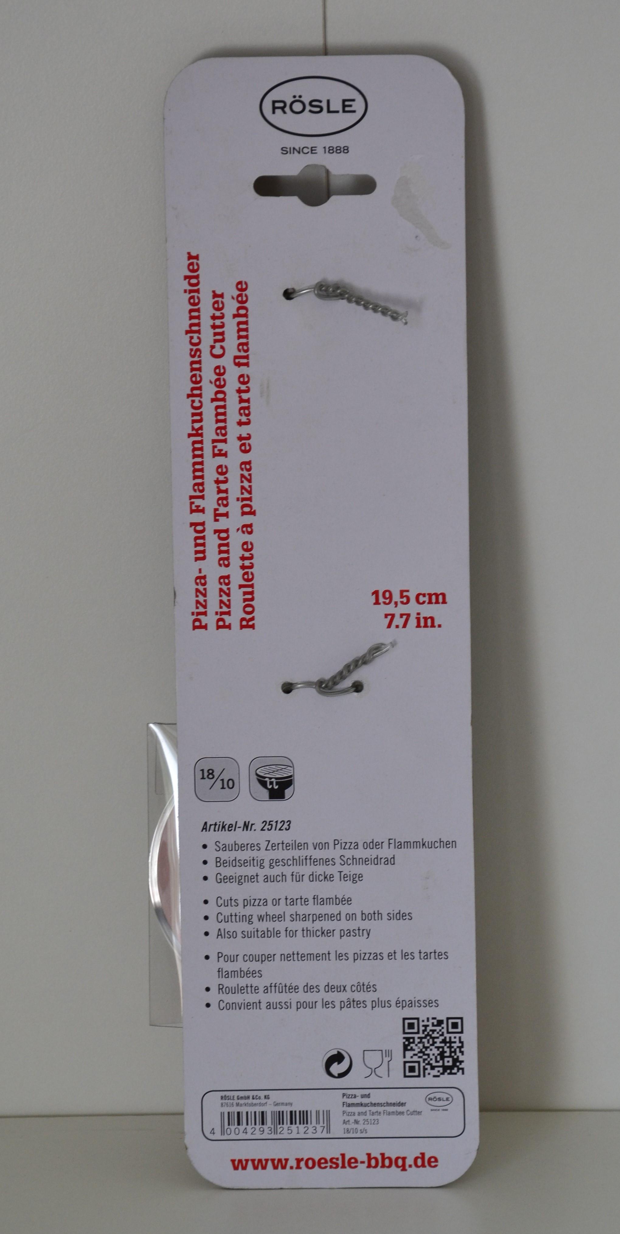 ROESLE 25123 - Pizzaschneider / Pizzaroller  