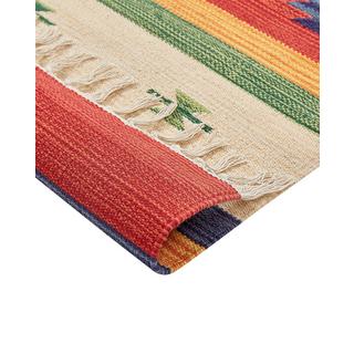 Beliani Tapis en Coton Traditionnel ALAPARS  