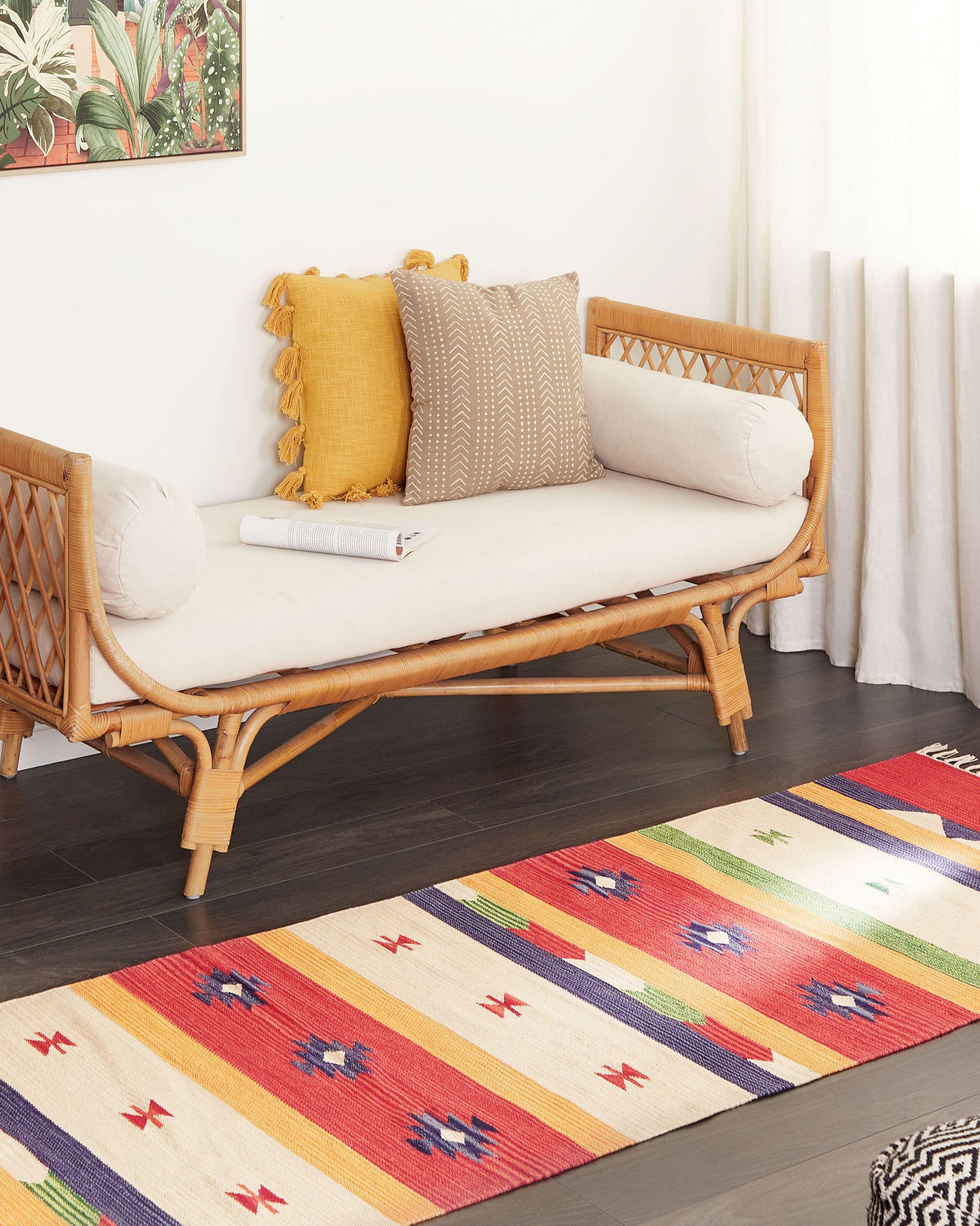 Beliani Tapis en Coton Traditionnel ALAPARS  