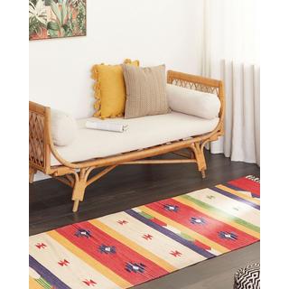 Beliani Tapis en Coton Traditionnel ALAPARS  