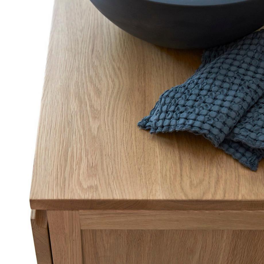 Tikamoon Mobile per il bagno in legno di quercia massello da 60 cm Jacob  