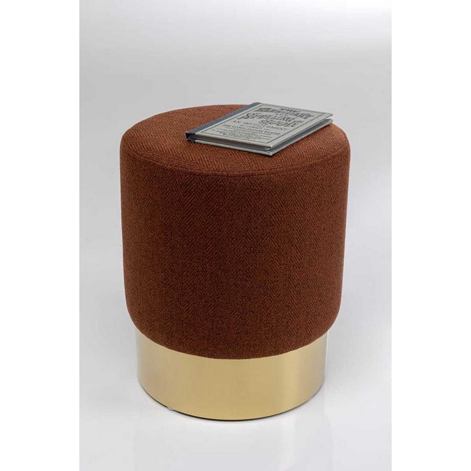 KARE Design Hocker Cherry Lina Brass rund 35  