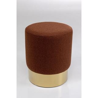 KARE Design Tabouret Cherry Lina marron Laiton rond 35  