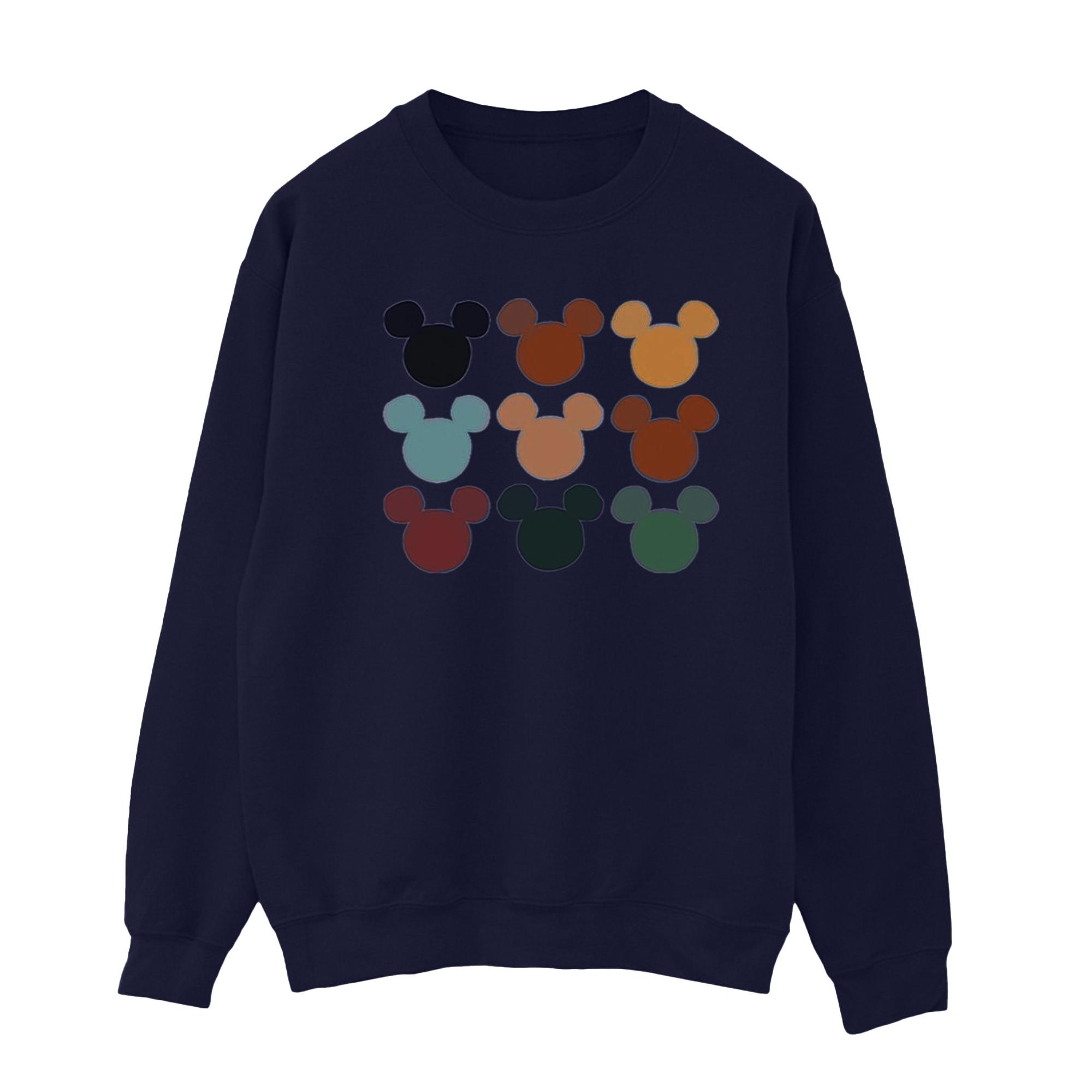 Image of Mickey Mouse Heads Square Sweatshirt Damen Marine XXL